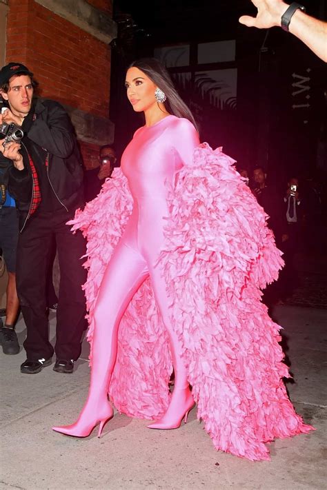 kim kardashian hot pink dress
